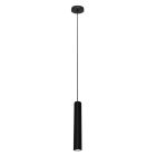 Hanglamp Tubel 3867ZW zwarte pendellamp met warm dimbaar licht