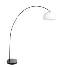 Booglamp Solva 3906ZW met een wit kunststof lampenkap