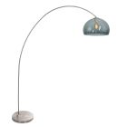 Arc lamp Solva 3920ST with a smoke-colored plastic bulb