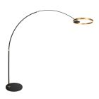 Booglamp Ringlux 4130GO zwart met goud luxe LED vloerlamp