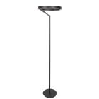 Lampadaire rond noir Mykty 4201ZW – Ø40 cm, 170 cm de hauteur, 5200 lumens, avec variateur au pied