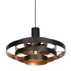 Halo Cirque 4217ZW Schwarze Pendelleuchte – Elegantes Lichtspiel mit Metallringen
