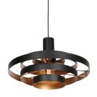 Hanglamp Halo Cirque 4217ZW zwart met gouden binnenzijde