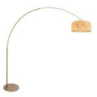 Bronskleurige Booglamp Sparkled Light 4303BR – Stijlvolle Verlichting met Grass Kap