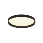 Deckenlampe Flady 4367ZW schwarze LED Lampe Ø30 cm mit Uplight
