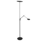 Vloerlamp Zenith 2 4390ZW zwart met dubbele reflector
