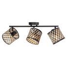 Wand-/Deckenlampe Sumba 4489ZW – dreifaches Bambusdesign