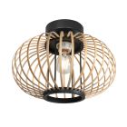 Plafondlamp Silva 4502ZW – trendy bamboe plafondlamp 31 cm