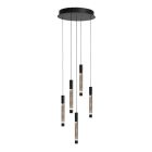 Hanglamp Alisio 4579ZW 5-lichts met lift systeem en luxe pegels