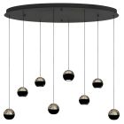 Belluno 4591ZW – 8-lichts hanglamp met cable lift