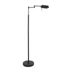 Leeslamp GlowGo 4603ZW – zwarte vloerlamp met accu en verstelbare arm