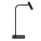 Tafellamp Lumo 4606ZW - zwarte verstelbare leeslamp met LED
