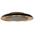 Golden Veil 4732ZW luxury ceiling lamp with black finish and golden glow