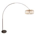 Booglamp Breeza-Beach 4769CA cacao met bamboe kap Ø50 cm