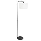 Stehlampe Stang 4794ZW mit grobem weißen Leinen-Schirm