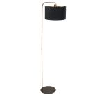 Vloerlamp Stang 4800BR met zwart linnen kap