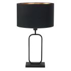 Tafellamp Stang 4807ZW met zwarte linnen kap voor sfeerlicht