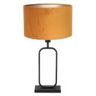 Tafellamp Stang 4808ZW met gouden velours kap voor sfeerlicht