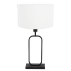 Tafellamp Stang 4809ZW met witte linnen kap voor sfeerlicht