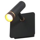 Wandspot Lumo 4850ZW - moderne verstelbare zwarte wandlamp