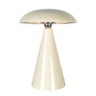 Tischlampe Mush 4856CR - stimmungsvolle Akku-Lampe in glänzendem Creme