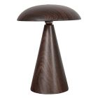 Tischlampe Mush 4856NO dunkel Nussbaum und aufladbar mit magnetischem Schirm