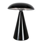 Lampe de table Mush 4856ZW - lampe d'ambiance rechargeable noire brillante