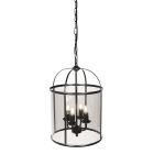 Hanglamp Pimpernel 5972ZW zwart met rookglas Ø25 cm