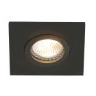 Inbouwspot Pélite Spot 7305ZW zwarte spot 10x10 cm