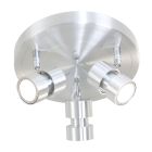 Spot Natasja 7905ST stalen ronde 3-lichts spot met GU10 lichtbronnen