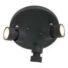 Spot Natasja 7905ZW zwarte ronde 3-lichts spot met GU10 lichtbronnen