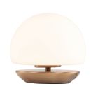 Tafellamp Ancilla 7932BR brons met wit glas en 3 stappen dimbaar