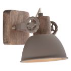 Gearwood 7968TA – Taupe ceiling lamp with wood details