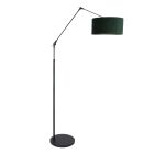 Vloerlamp Prestige Chic 8115ZW met groene velours kap