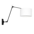 Wandlamp Prestige Chic 8120ZW met wit linnen kap