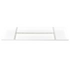 Rechthoekige plafondplaat Mountline I15529S RAL9003 wit 100 x 25 x 2,5 cm met ophangbeugel