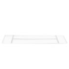 Rechthoekige plafondplaat Mountline I15530S RAL9003 wit 140 x 25 x 2,5 cm met ophangbeugel