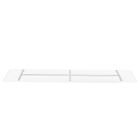 Rechthoekige plafondplaat Mountline I15531S RAL9003 wit 170 x 25 x 2,5 cm met ophangbeugel