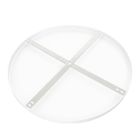 Ronde plafondplaat Mountline I15533S RAL9003 wit Ø50 x 2,5 cm met ophangbeugel