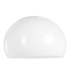 Wit kunststof lampenkap K10610S Ø38cm met E27 support.