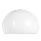 Wit kunststof lampenkap K10610S Ø38cm met E27 support.