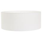 Wit grof Linnen Lampenkap K1066QS Ø 50cm met E27 support