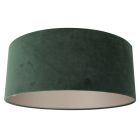 Green velvet lampshade K1066VS ⌀50cm with E27 support.