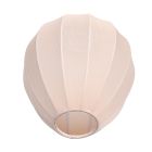 Lampenkap K20121S – Handgemaakt beige linnen druppelkapje Ø25 cm voor E27 armaturen