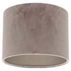 Grijs/Taupe Velours Lampenkap K3084GS ⌀20cm met E27 support.