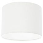 Wit grof Linnen Lampenkap K3084QS Ø 20cm met E27 support