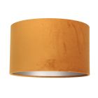 Goud/geel velours lampenkap K7396KS ⌀30cm met E27 support.