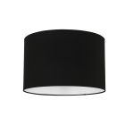 Black linen lampshade K7976SS ⌀40cm with E27 support.