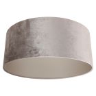 Grijs/Taupe Velours Lampenkap K1066GS ⌀50cm met E27 support
