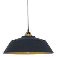 Hanglamp Nove 1318ZW zwart/goud met warme luxe uitstraling